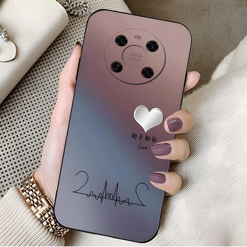 适用华为mate40pro手机壳HUAWEIMATE40PRO硅胶始于初见新女款软壳