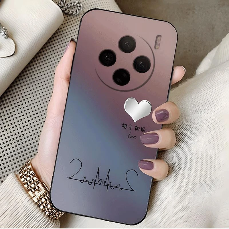 适用VIVOX100手机壳vivox100pro硅胶软壳至于终老新女款简约创意