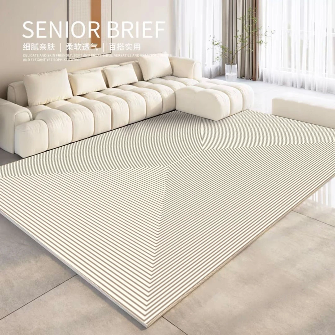 客厅地毯ins奶油风轻奢高级卧室房间书房现代沙发茶几毯床边地垫