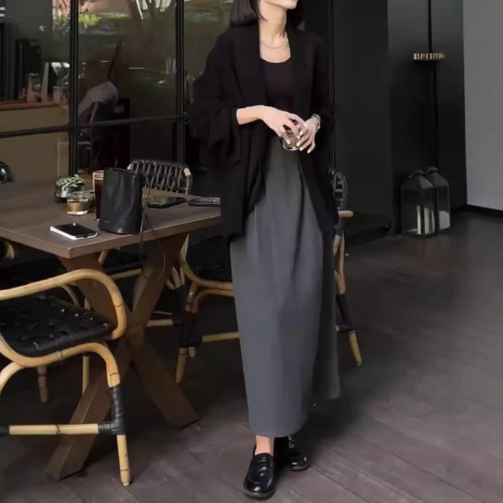 新款时尚百搭显瘦女装冬季宽松外套搭半身裙上衣秋冬洋气气质女款