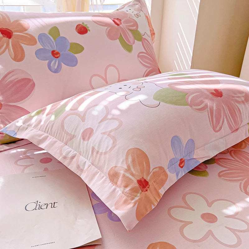 2025年新款全棉纯棉枕套枕头套装一对单个48x74cm家用整头100单人