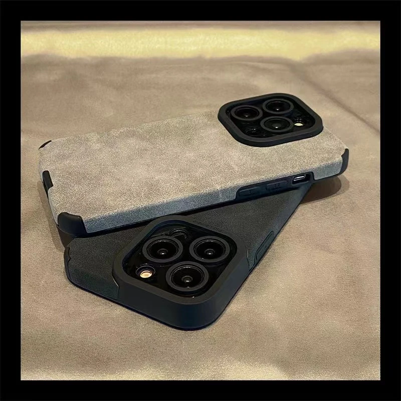 适用皮耐脏防指纹iphone15/14promax手机壳苹果13全包12直边防摔