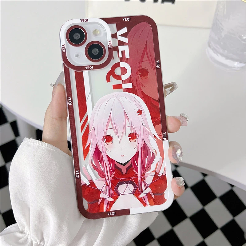美迷适用苹果vivo华为OPPO手机壳卡通动漫天使眼透明楪祈iPhone14