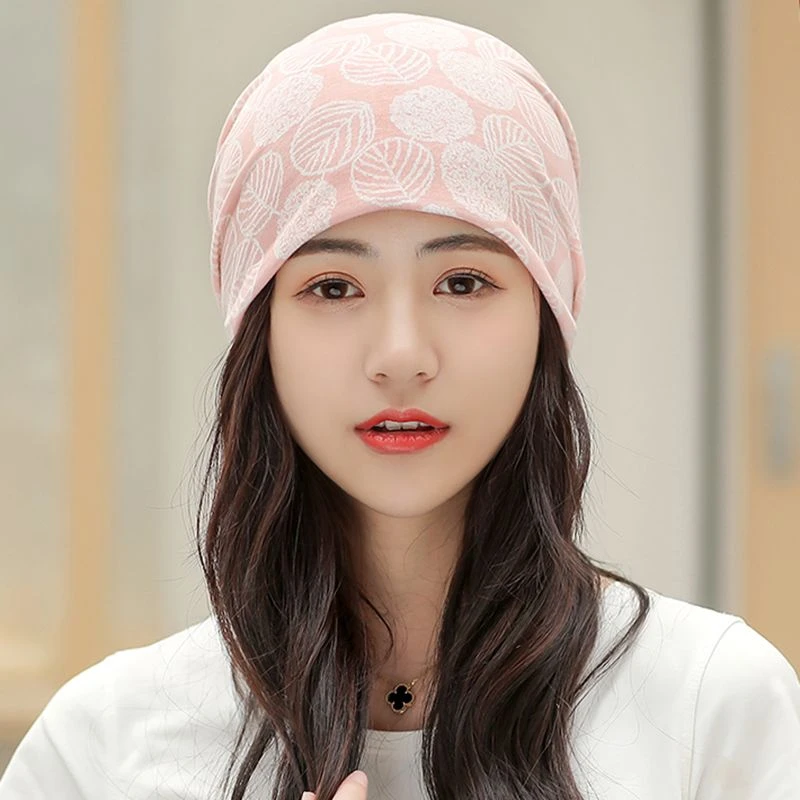 开颅手术后专用帽子化疗后女帽光头薄款帽夏季帽头巾透气印花防风