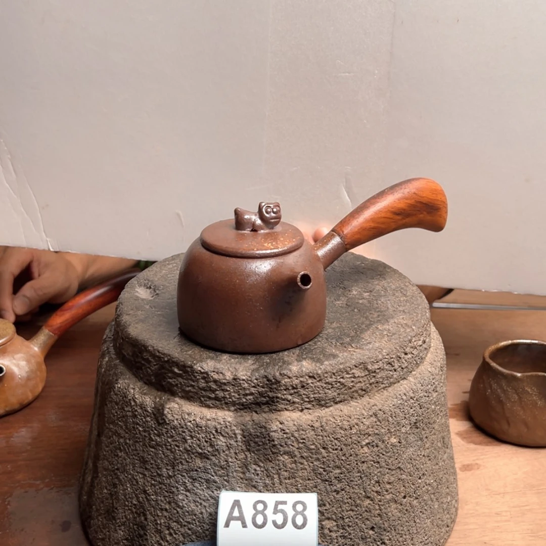 【闪购商品】海康壶858紫泥非洲花梨180CC