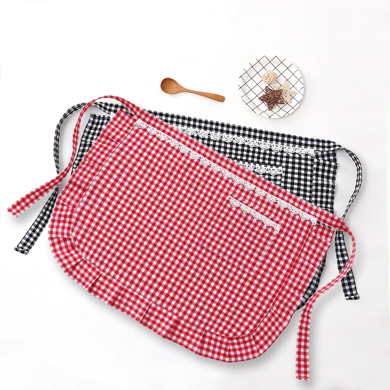 夏季漂亮半身围裙纯棉防油做饭厨房家用2025新款小熊女款防水厨房