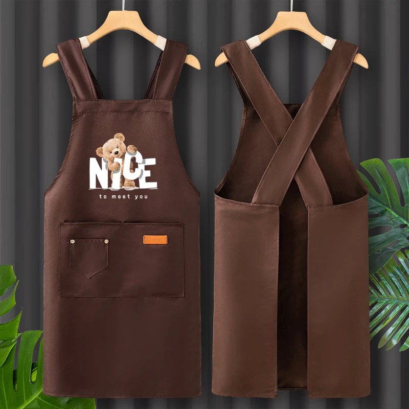 做饭围裙厨房家用2025新款女士餐饮专用网红上班专用厨房防水围裙