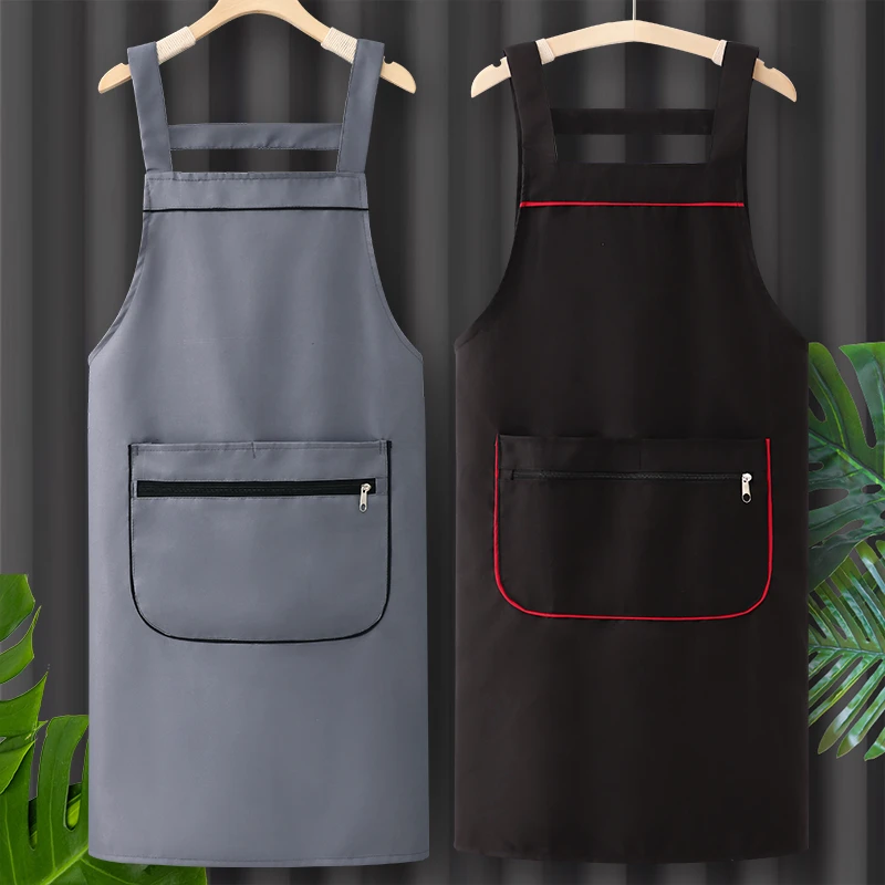 围裙厨房家用2025新款烘焙纯棉漂亮餐饮专用时尚小熊家用防水厨房