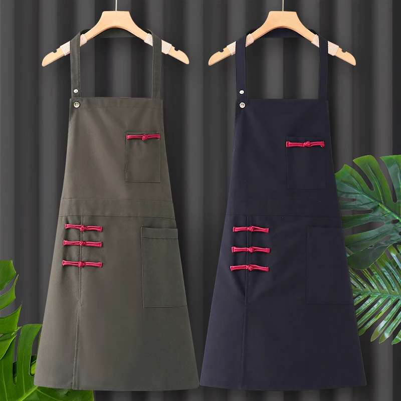 帆布围裙加厚耐磨家用厨房2025新款网红可爱商用小熊女款防水厨房