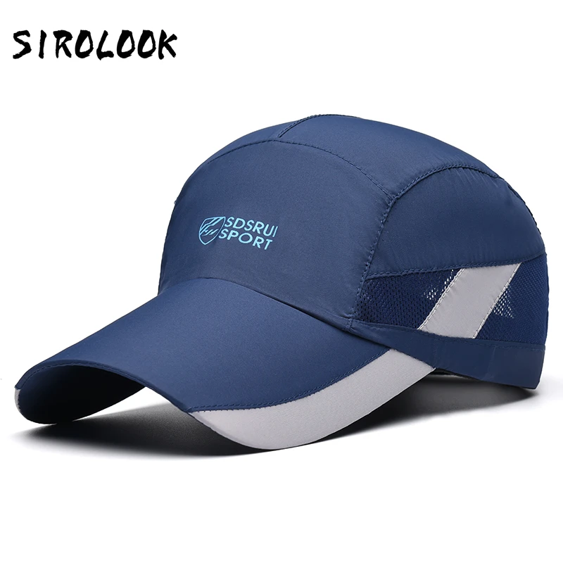 春夏新款速干透气棒球帽子男女鸭舌运动帽遮阳防晒吸汗薄款网帽70