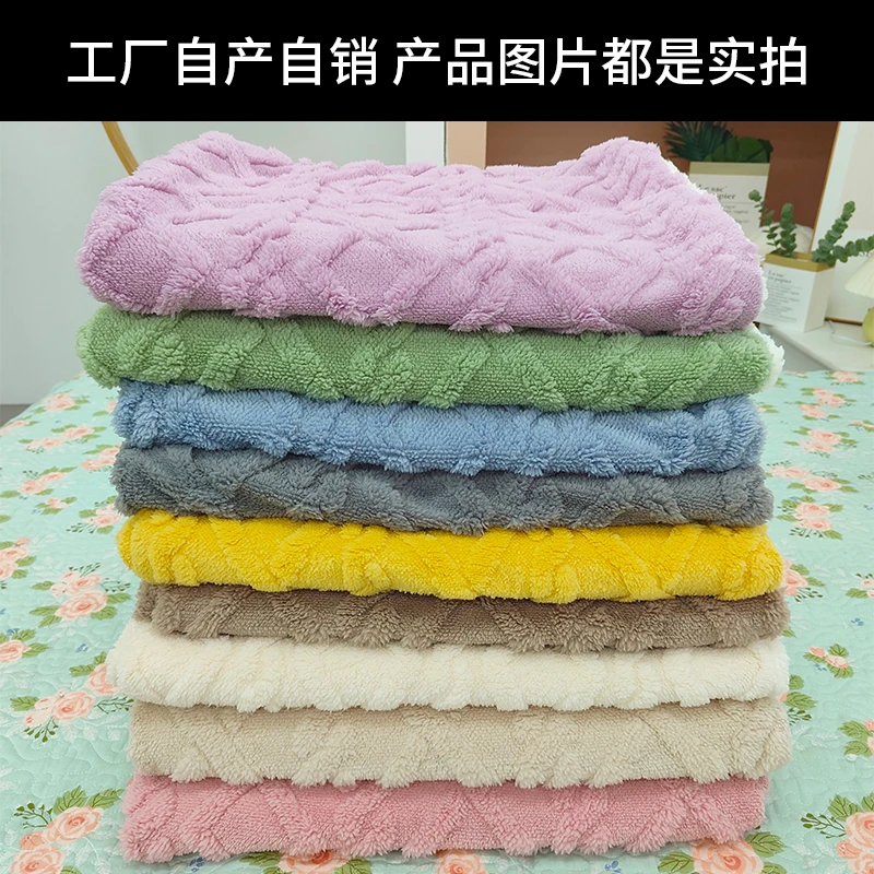 【随机枕套一对装】柔软家用加厚绒枕头套国标尺寸48*74cm