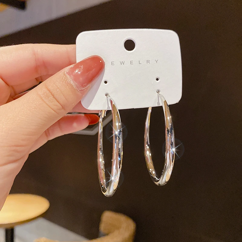 铜合金耳饰 【X073】经典圆圈个性大方百搭气质DIY简约时尚耳环