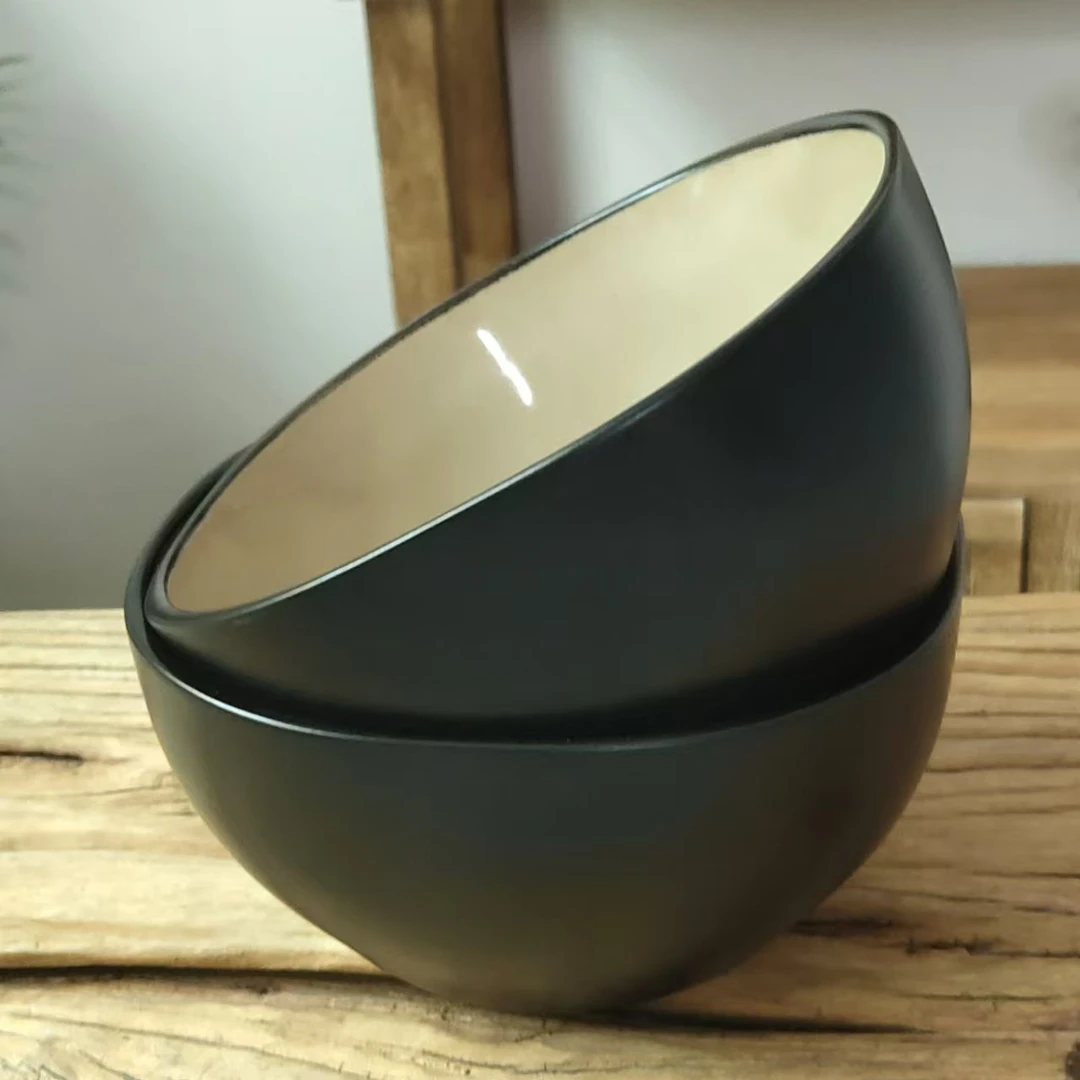 【瑕疵】陶瓷碗窑变沙拉碗高颜值家用6英寸汤面碗B3B03