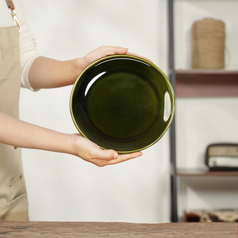 【微瑕】夏鱼盘子菜盘家用陶瓷餐盘碟子高级感日式西餐水果盘