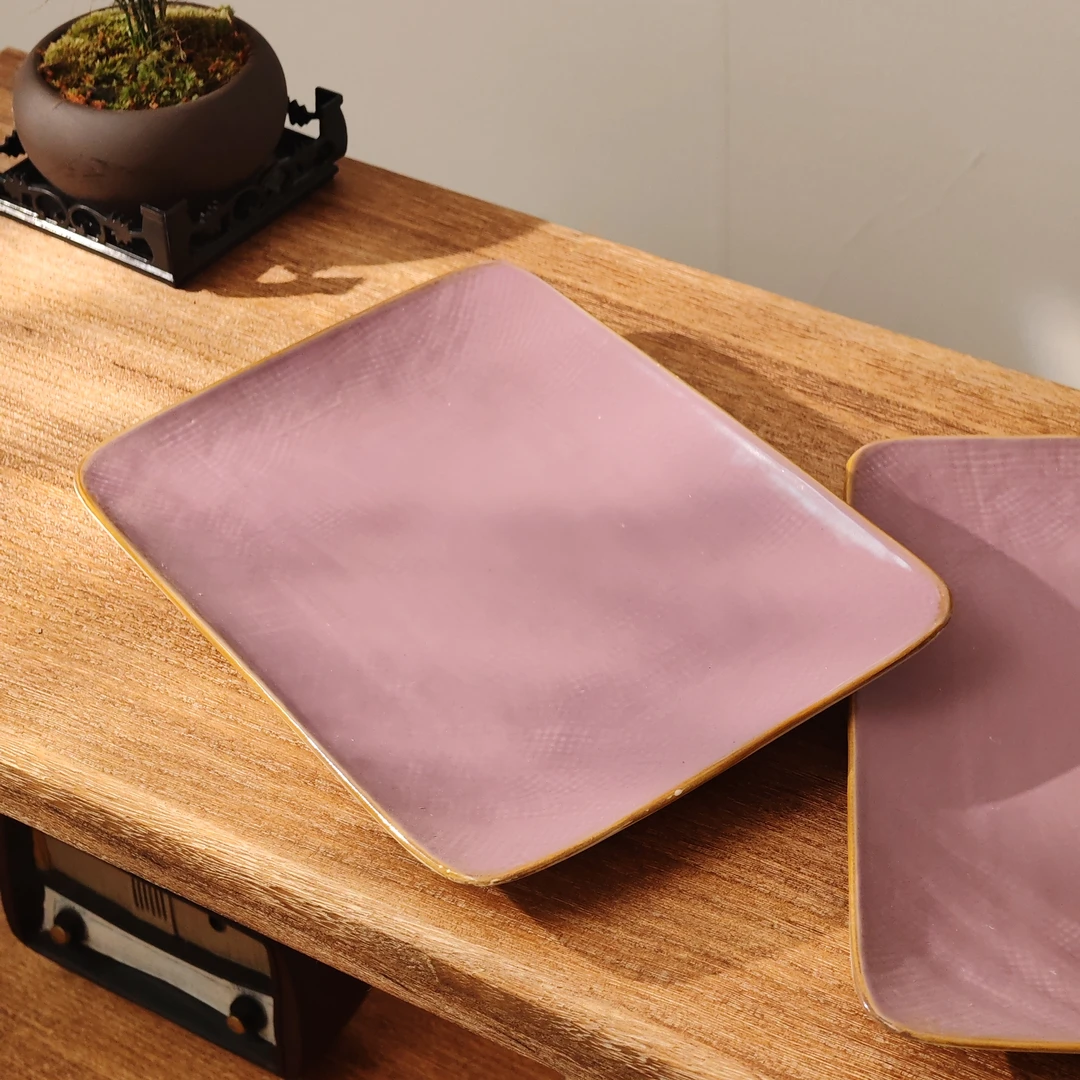 【微瑕】陶瓷盘子窑变高颜值餐具-B1D02/B1D01