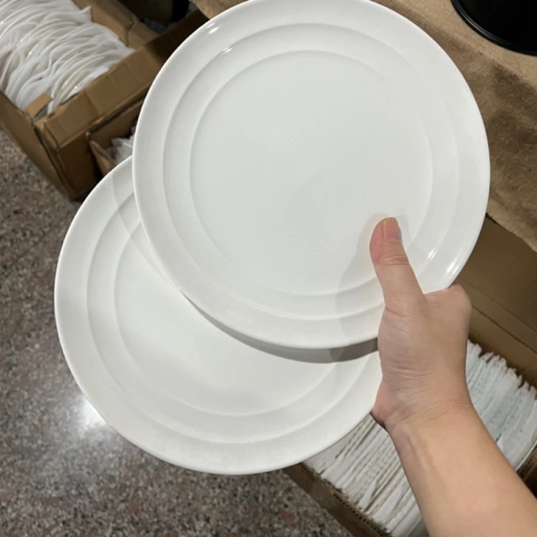 【微瑕】陶瓷盘子8寸小盘两只装