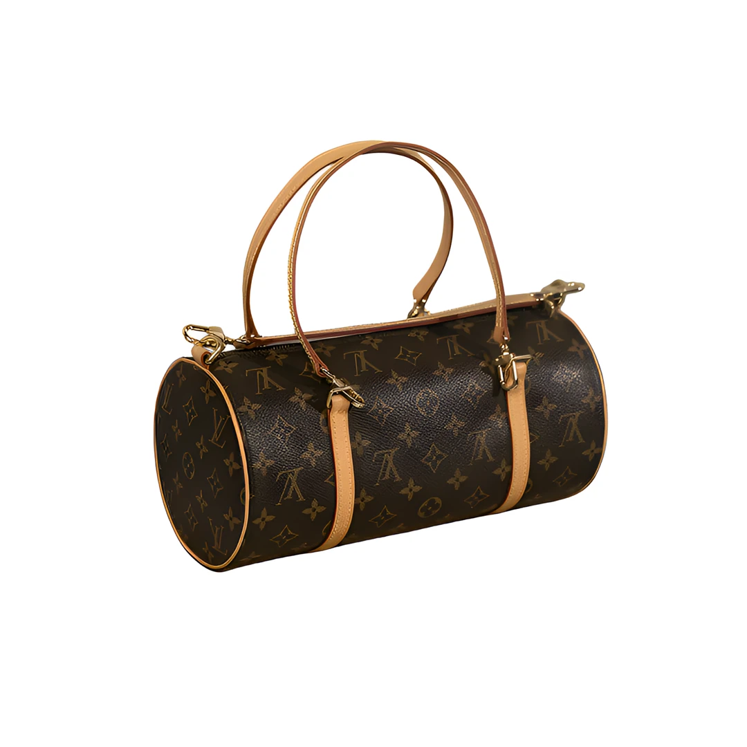 95新 LouisVuitton/路易威登 巴比龙单肩圆筒斜挎包/男女通背