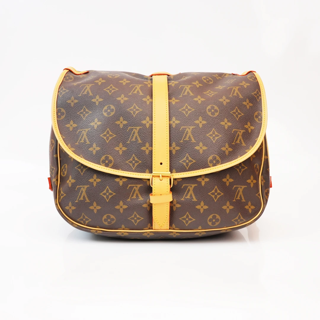 95新 LouisVuitton/路易威登 双子星斜跨包翻盖/植鞣革换新/通用