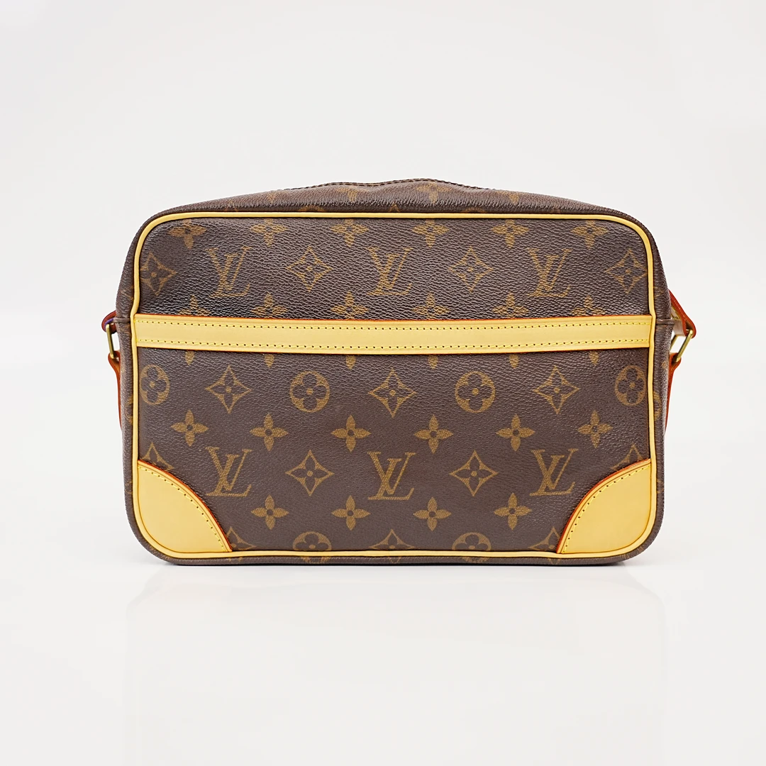 95新 LouisVuitton/路易威登 28男士单肩斜挎相机包/植鞣革换新