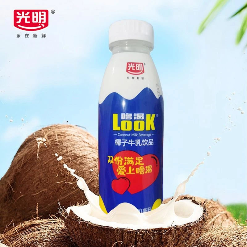 【直播专享】光明LOOK噜渴330ml椰子牛乳饮品营养椰奶牛奶饮料风味
