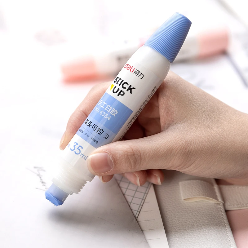 得力手工胶小学生液体胶水快干可水洗白乳胶模型木工美术制作