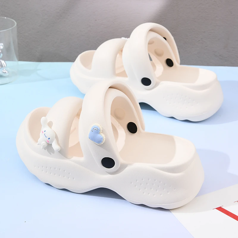 凉鞋女款夏季2024新款厚底踩屎感防滑两穿时尚网红软底沙滩凉拖鞋