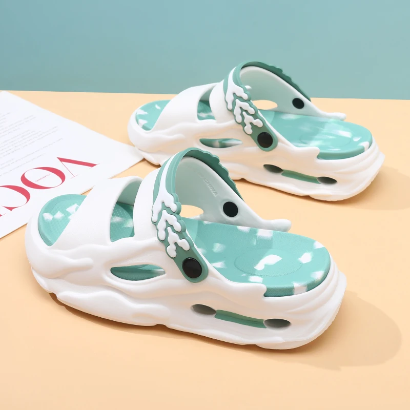 凉鞋女款2024新款夏季外穿厚底增高防滑时尚网红踩屎感情侣凉拖鞋