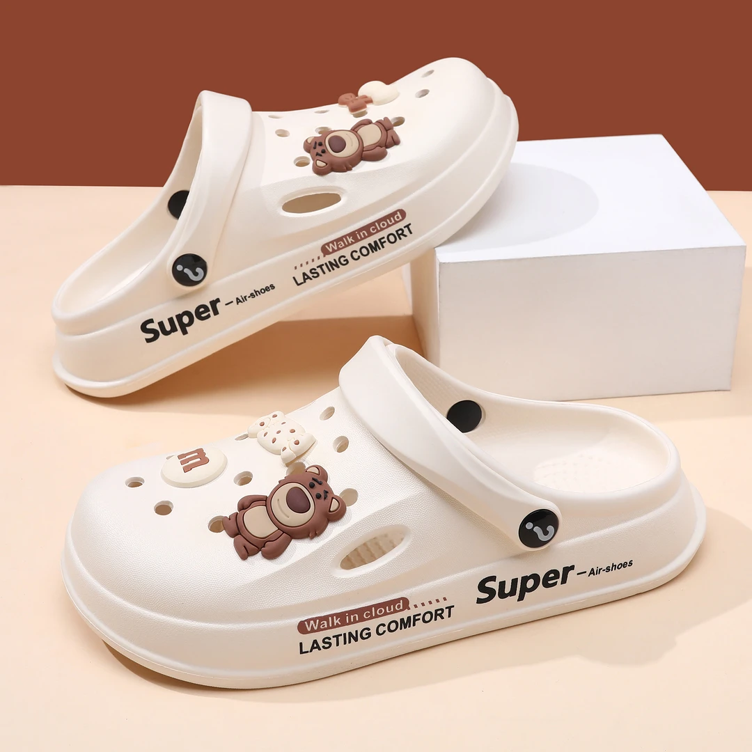 洞洞鞋女款舒适踩屎感软底凉鞋女士夏季透气手术室护士防滑包头拖