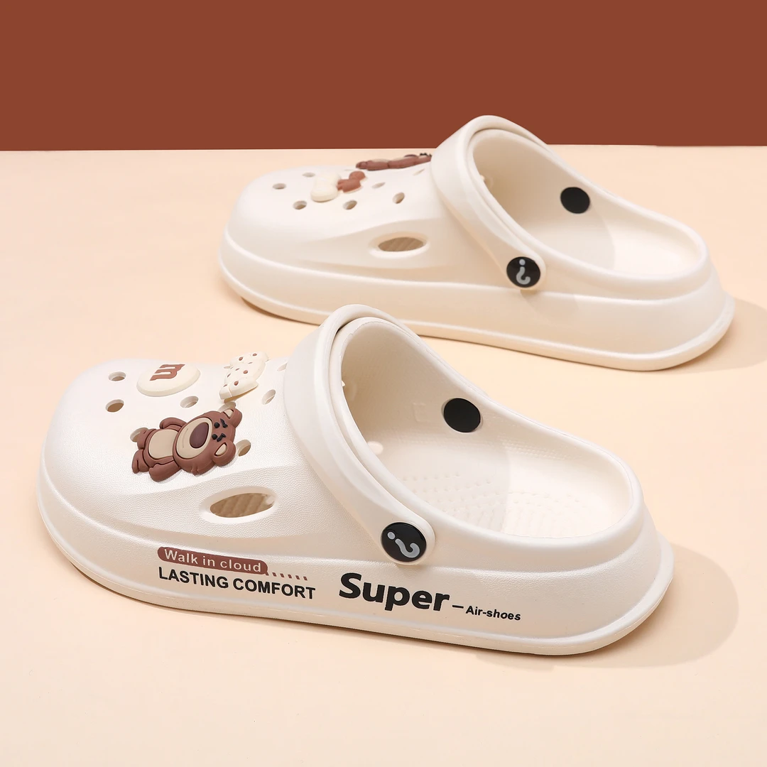 洞洞鞋女夏季2024新款踩屎感拖鞋防滑软底外穿时尚沙滩运动凉拖鞋