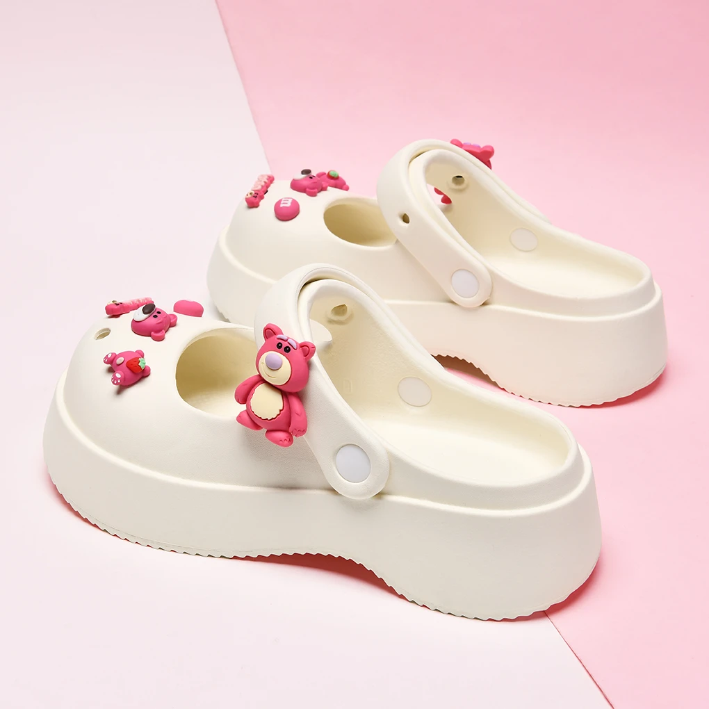 洞洞鞋女厚底女款踩屎感法式凉鞋外穿可爱女士拖鞋防滑增高沙滩鞋