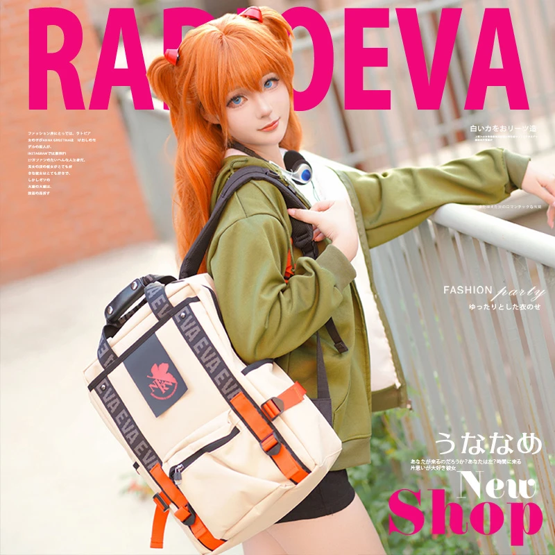 EVA联名新福音战士学生书包男大容量电脑背包多功能双肩包