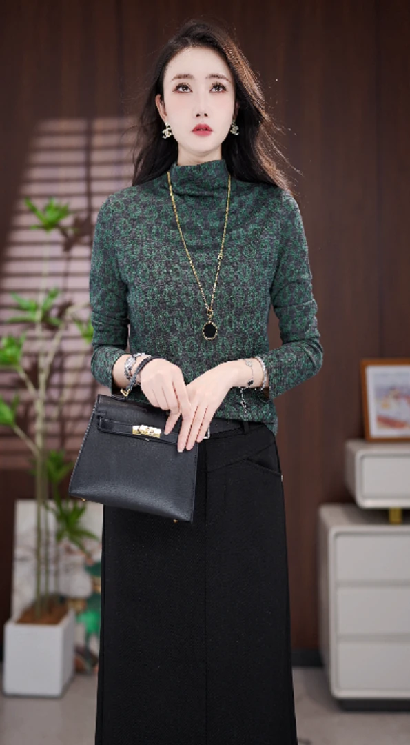 Y075新款百搭时尚显瘦气质宽松减龄洋气打底衫上衣-悠悠