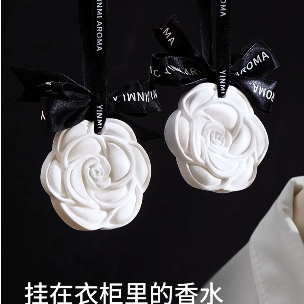【新品上市】山茶花香薰无火石膏衣柜车载香挂鞋柜留香清香卧室