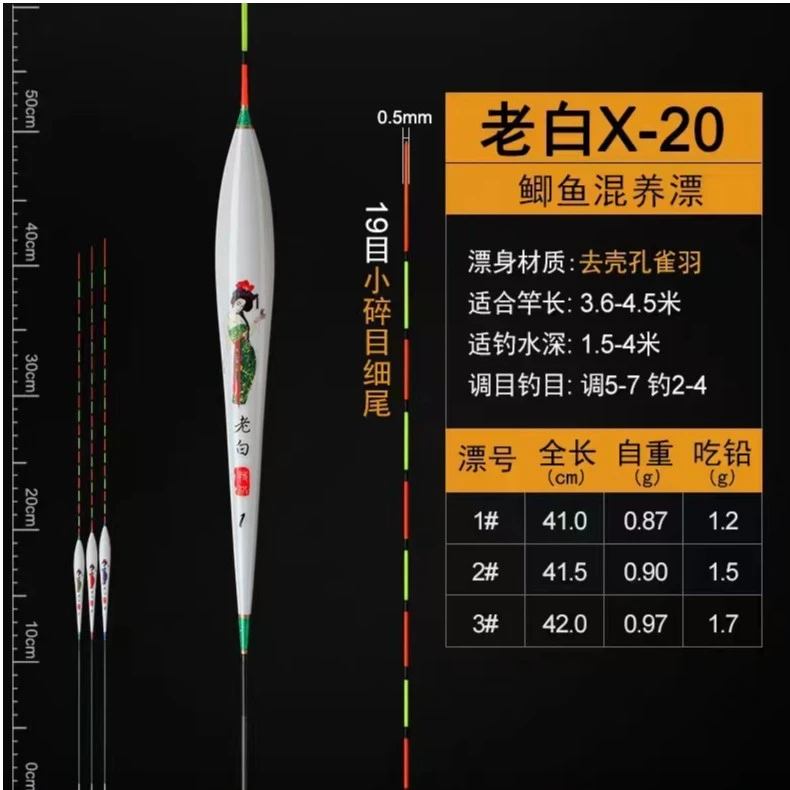 黑坑竞技孔雀羽浮漂临底接口浮漂翻身快稳定性高中小个体鲫鱼鲤鱼