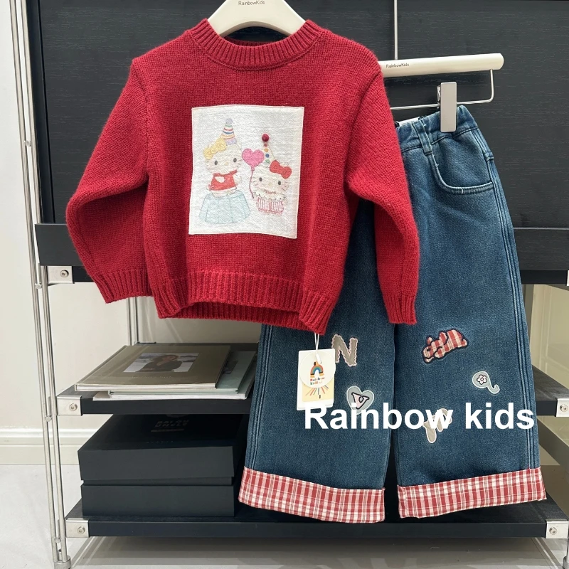 【Rainbow】2024秋冬kt猫套装-68026