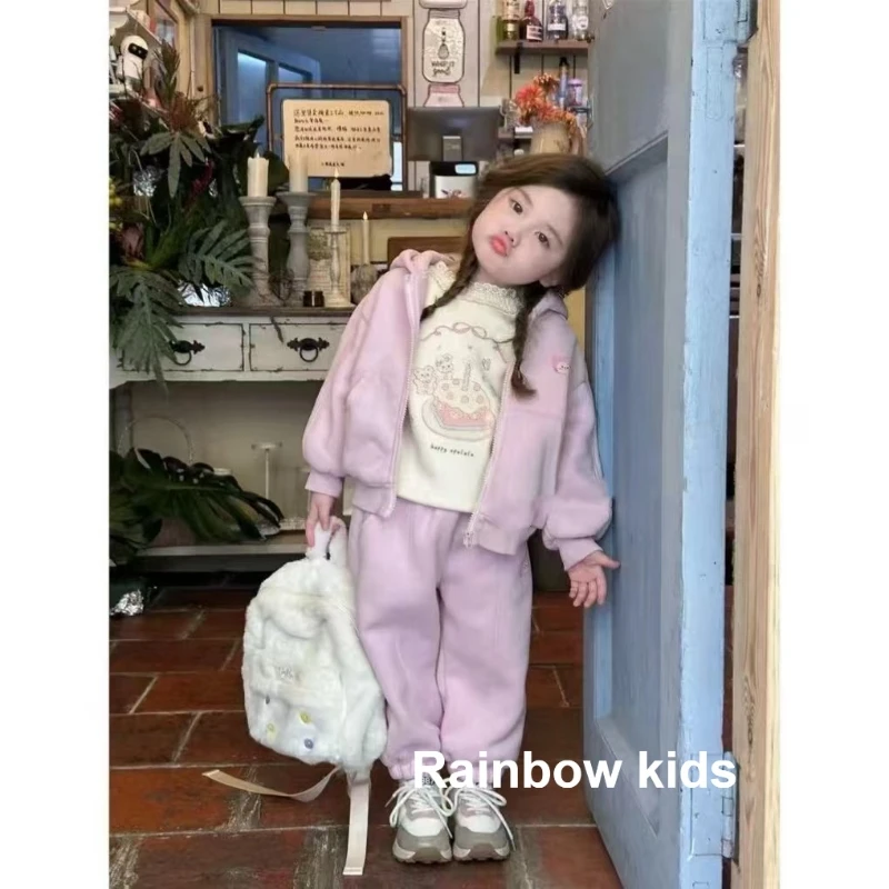 【Rainbow】2024冬款韩版紫色套装-68103