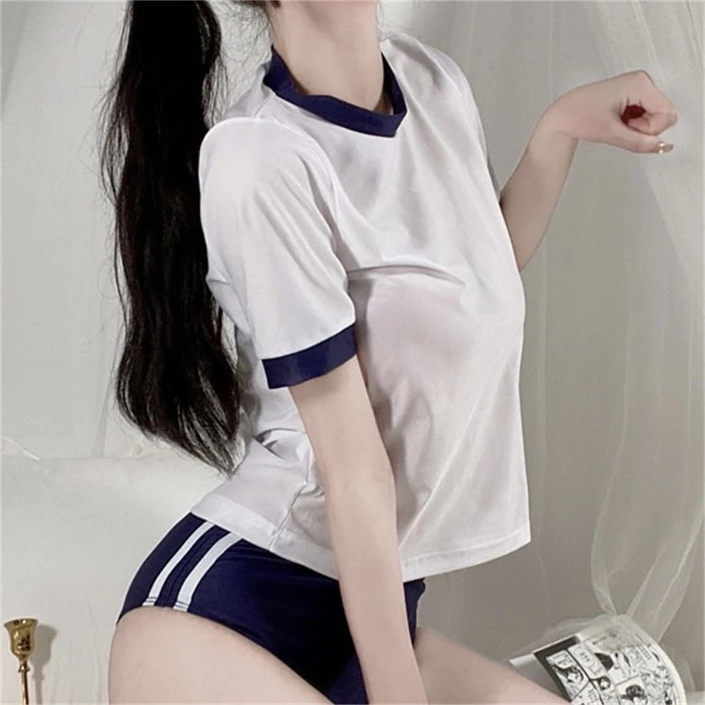 甜西西·夏季学生纯欲性感连体服弹力二次元体服显瘦居家套装