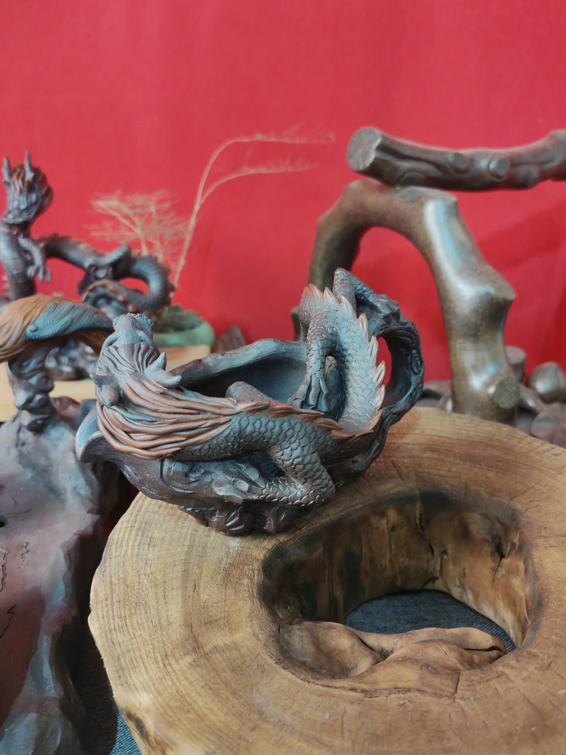 天云龙公道杯紫砂系列