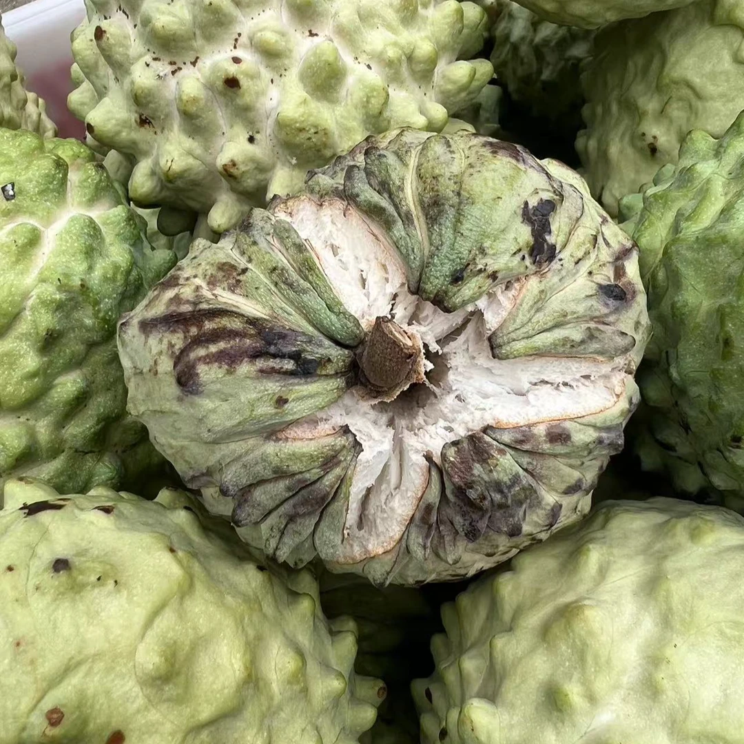 攀枝花凤梨释迦果花皮特价果软糯香甜牛奶般丝滑