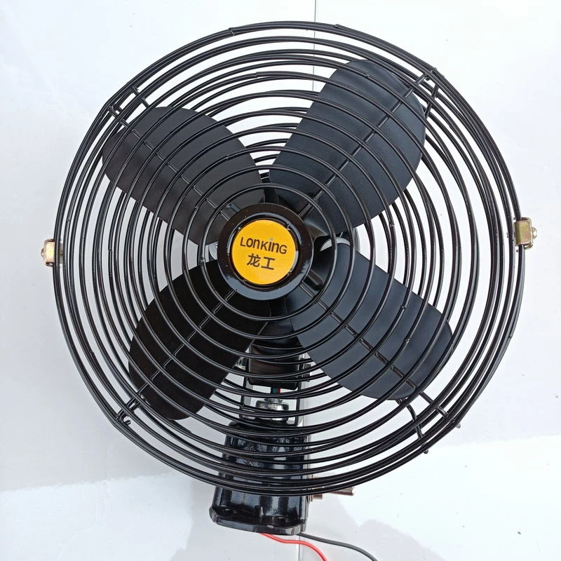 铲车大货车商用挖机装载车叉车工程车载电风扇金属12V24V制冷强力