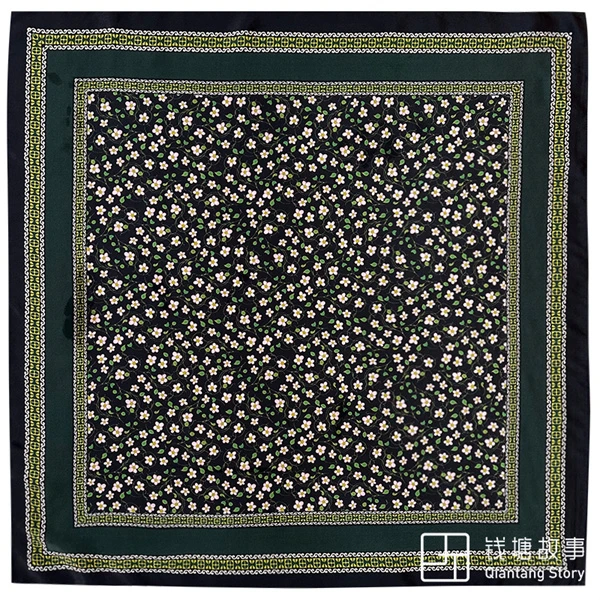 Qiantang Story/钱塘故事70中方巾-心悦 12姆米 65*65cm！
