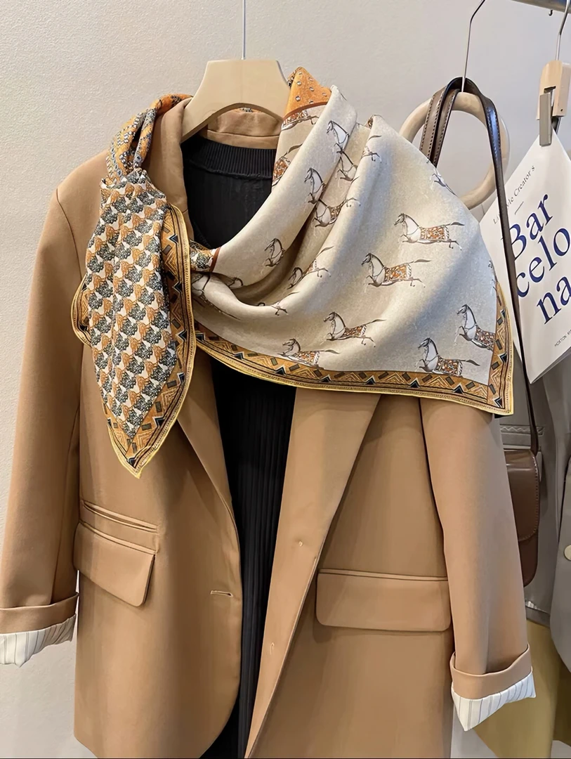 Qiantang Story/钱塘故事90方巾-斜纹四元素