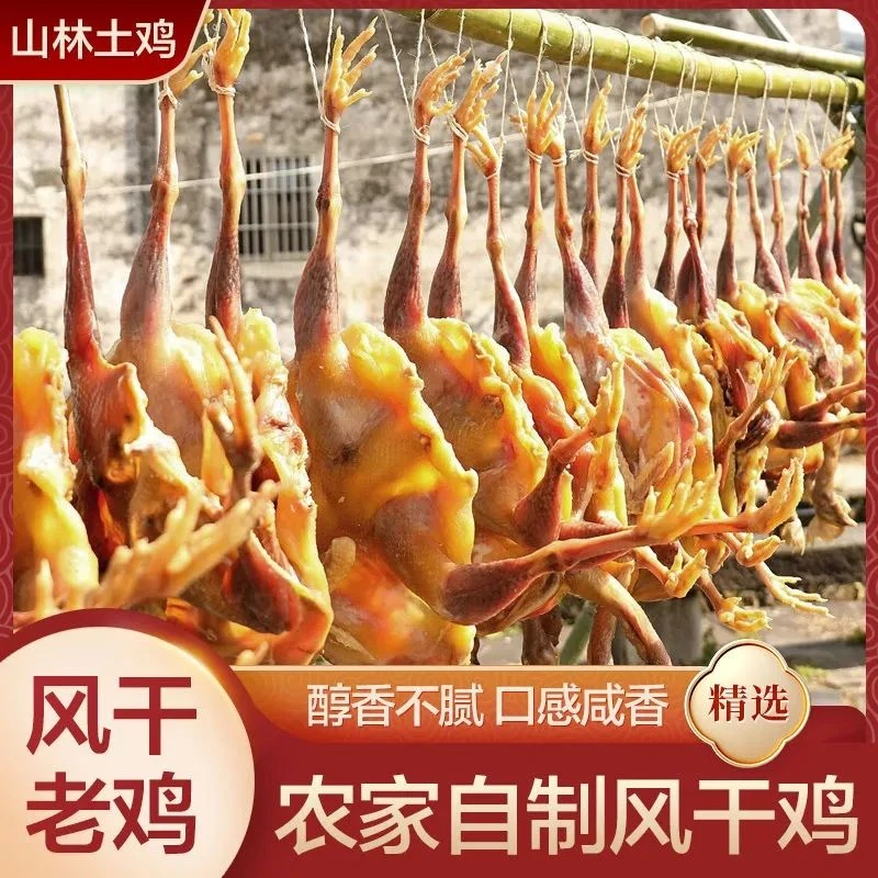 大别山风干土鸡农家散养走地鸡
