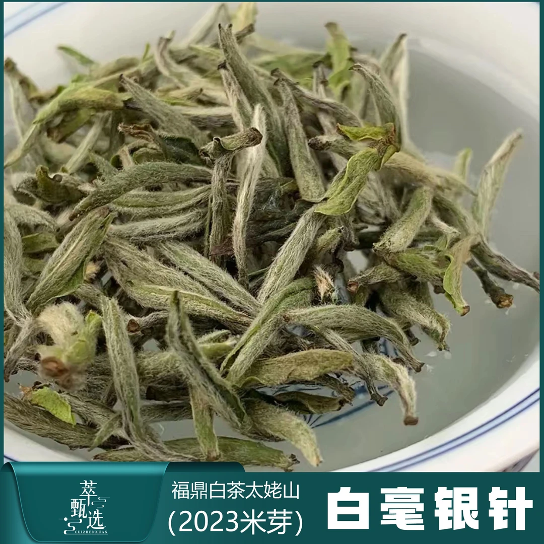2023春头米芽白毫银针核心产区太姥山严选特级福鼎白茶茶叶