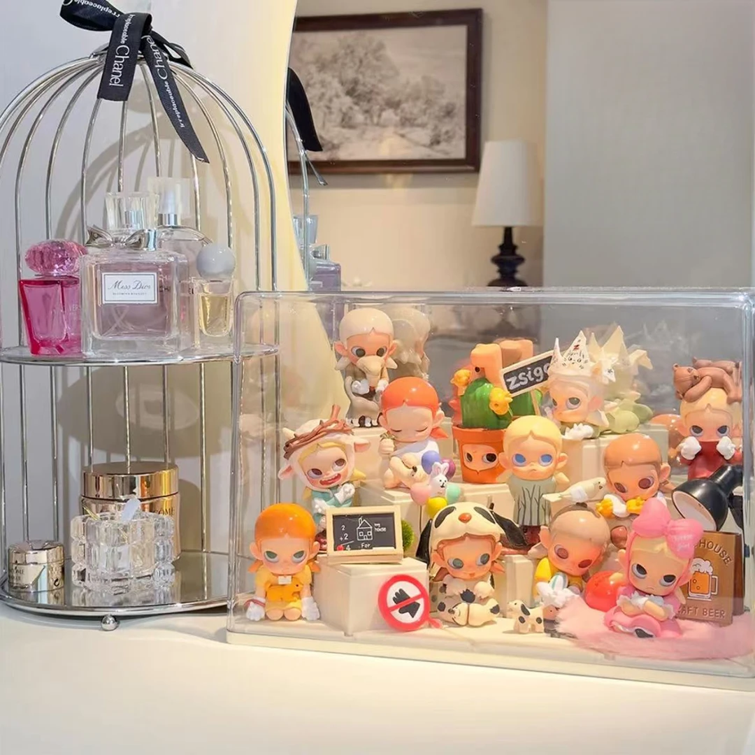积木玩具手办展示柜盲盒展示架收纳亚克力透明防尘泡泡玛特展示盒