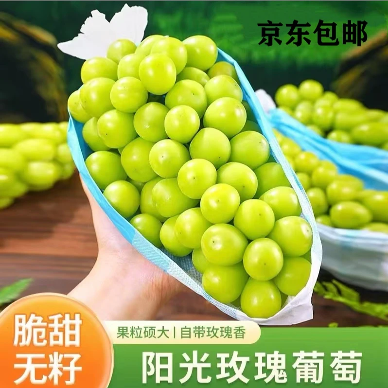 【3斤补贴】马陆农场阳光玫瑰无籽葡萄当天采摘顺丰/京东冷链