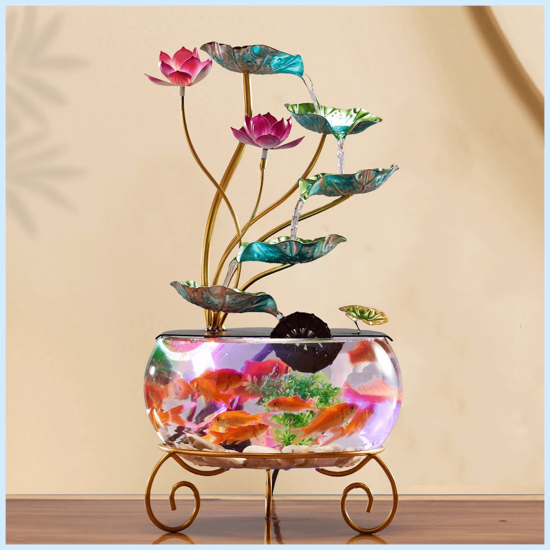 【大号】鱼缸家用流水摆件生意高端客厅家里电视酒柜柜沙发旁装饰品