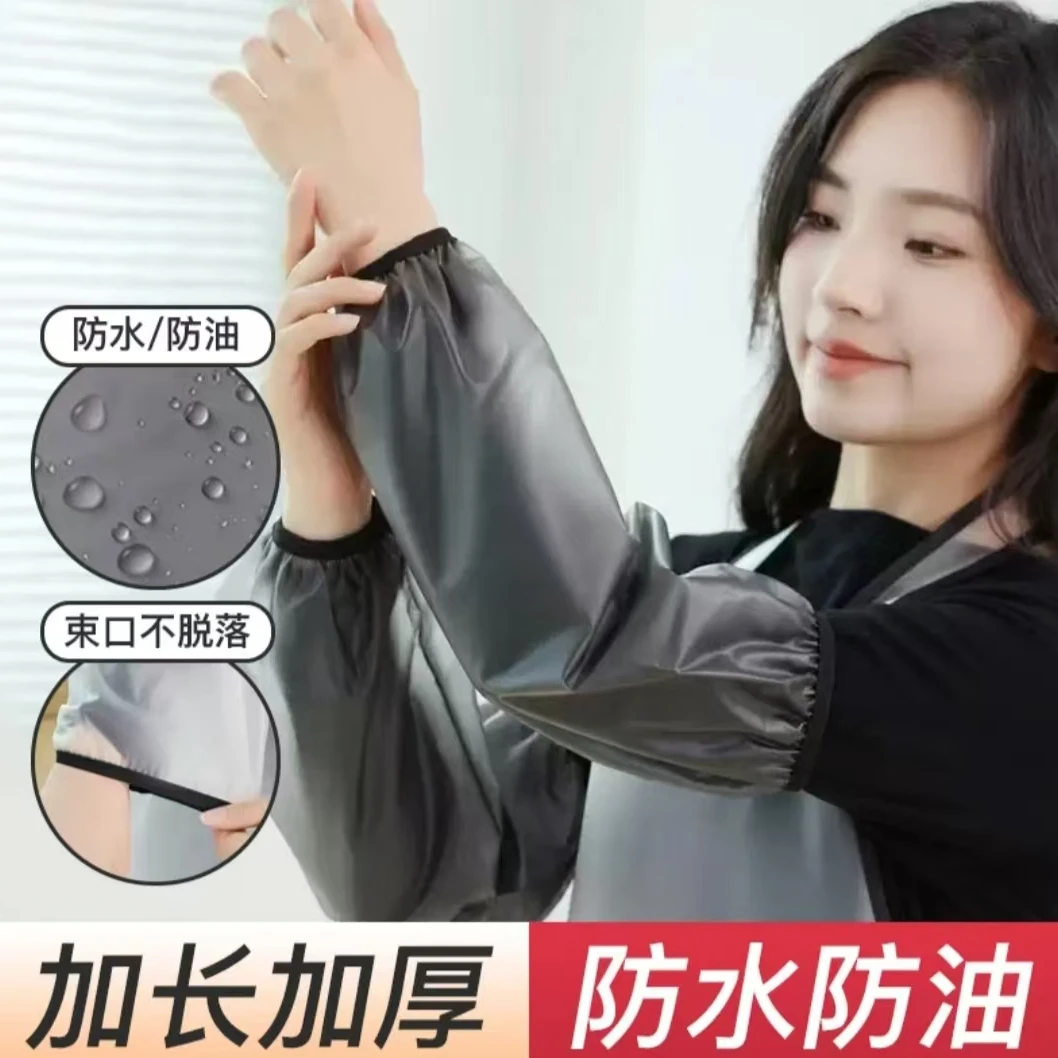 新款软皮袖套防水防油耐脏上班干活工作饭店专用男女耐磨护袖