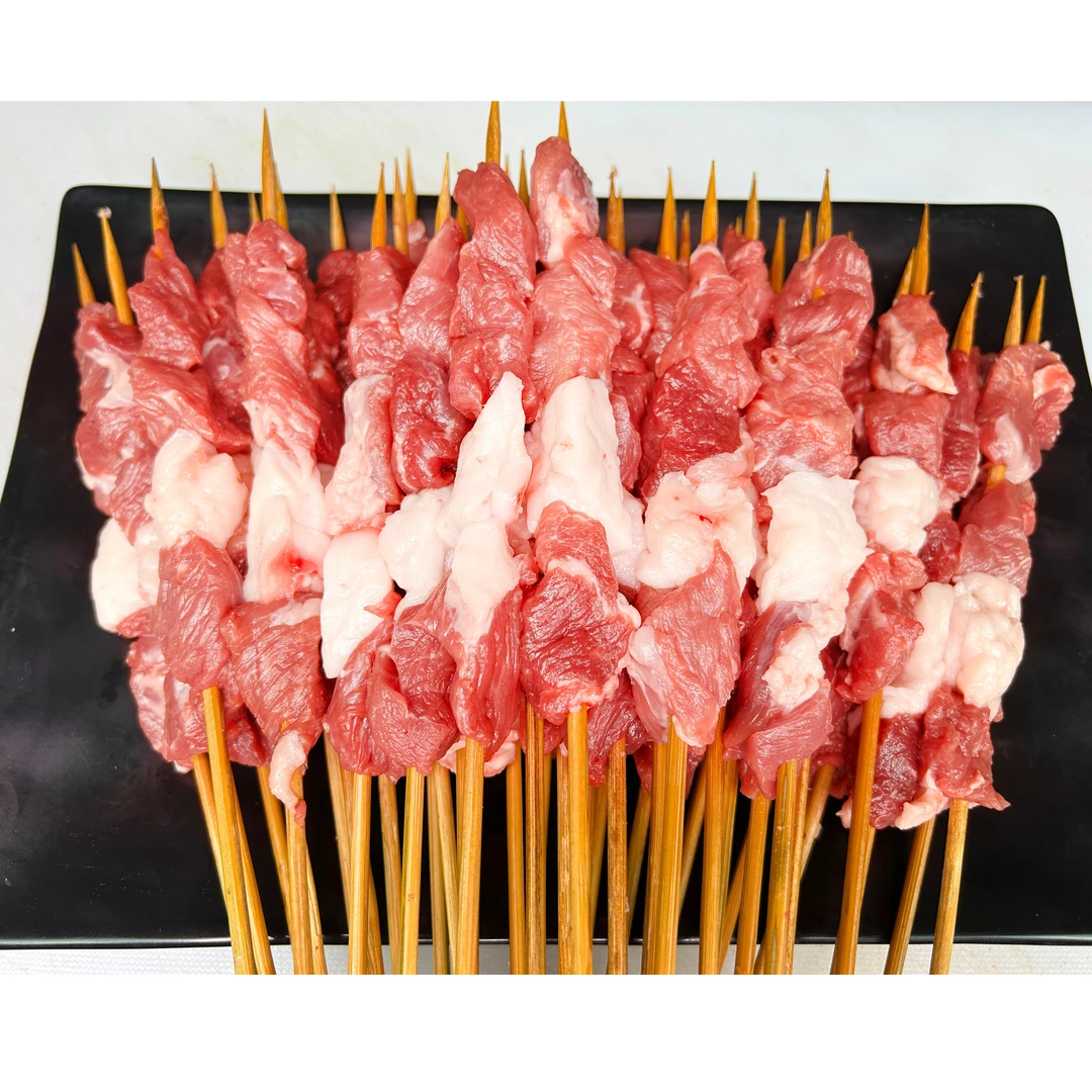 清真纯手工大羊肉串40串  毛重1千克  京津冀包邮