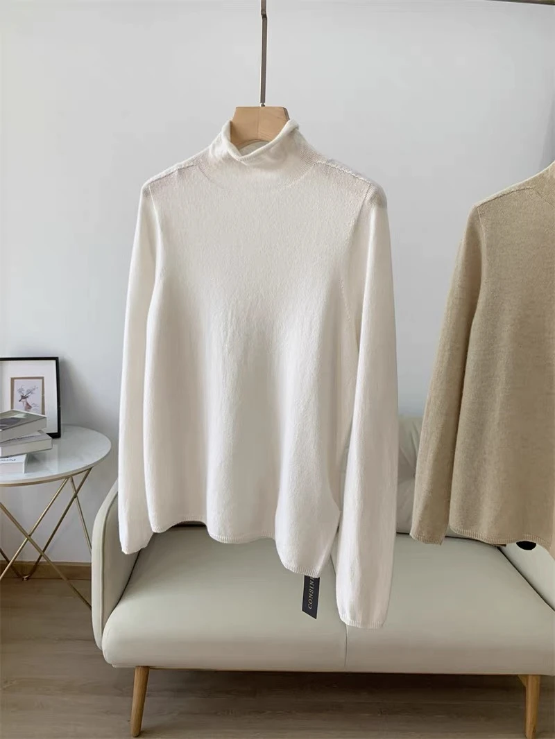 秋冬百搭打底针织上衣内搭外穿时尚简约